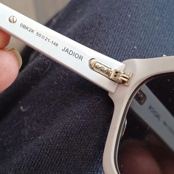 J ADior Sunglasses D8K2K rare candy cane misprint Brand New Made In Italy - Picture 2 of 9